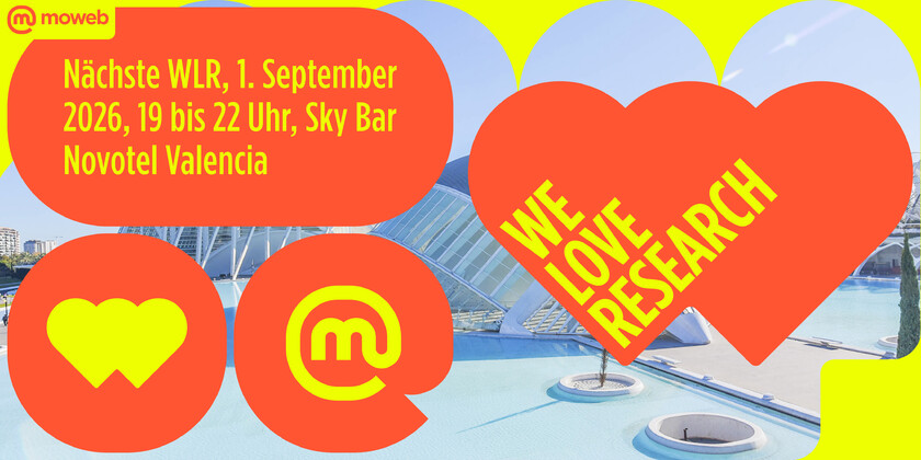 Die WeLoveResearch "DACH-Drinks" am 1. September 2026 in Valencia.
